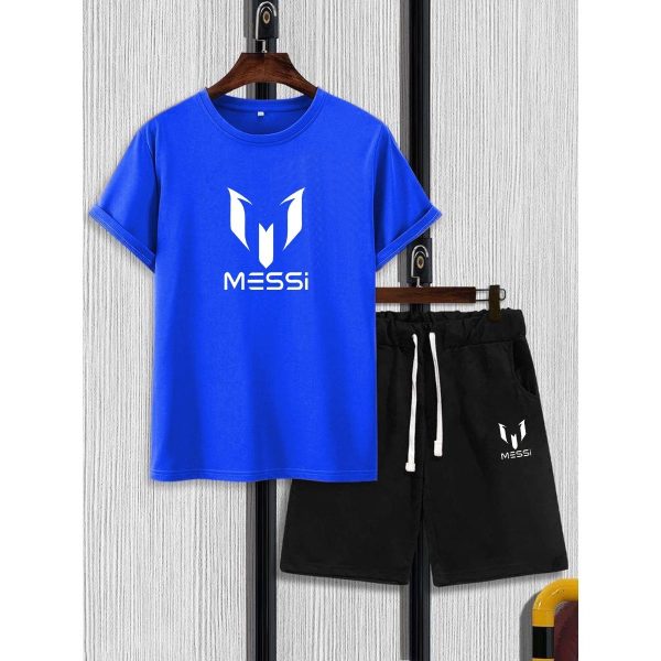 Printed Half Sleeves Cotton Jersey Summer Tracksuit