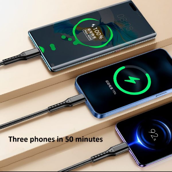 3 In 1 Usb Fast Charging Cable – Lightning, Micro Usb &