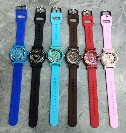 Curren Rubbar Belt Ladies Watch Model Heart – Without Box
