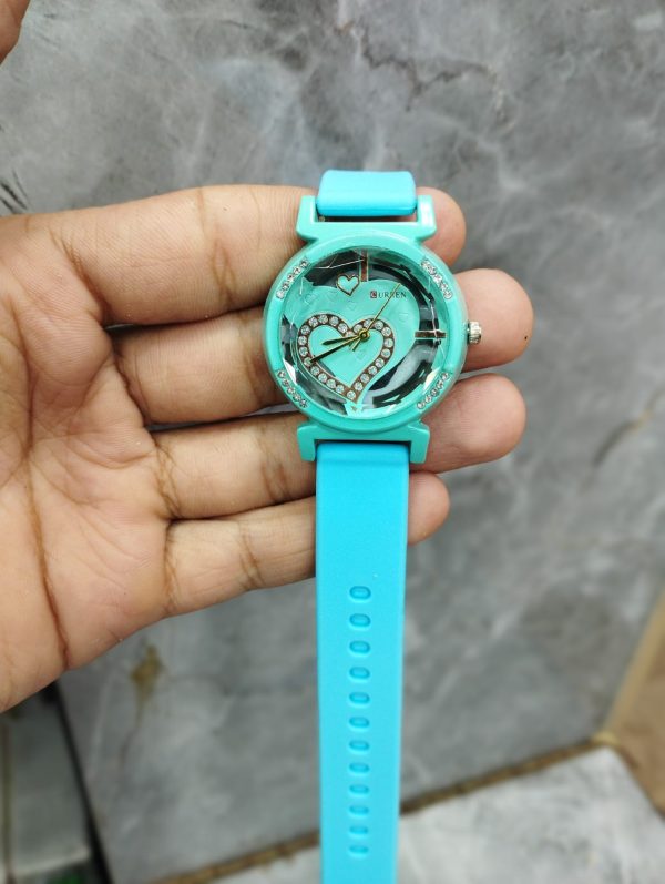 Curren Rubbar Belt Ladies Watch Model Heart – Without Box