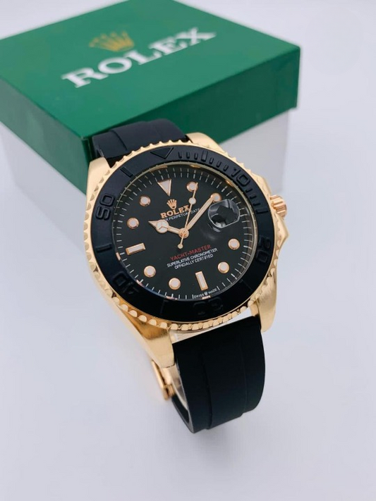 Golden ) Rolex Stylish Watch For Men Adjustable