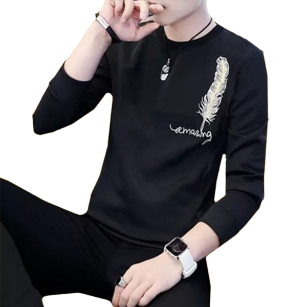 New Collection: Men’s Stylish Print Full Sleeves T-shirt –