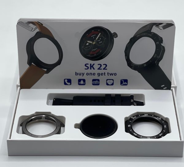 Sk 22 Smartwatch With 2 Watch Body And 2 Stripes