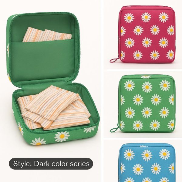 Women Portable Pouch Napkin Cosmetic Bags Organizer